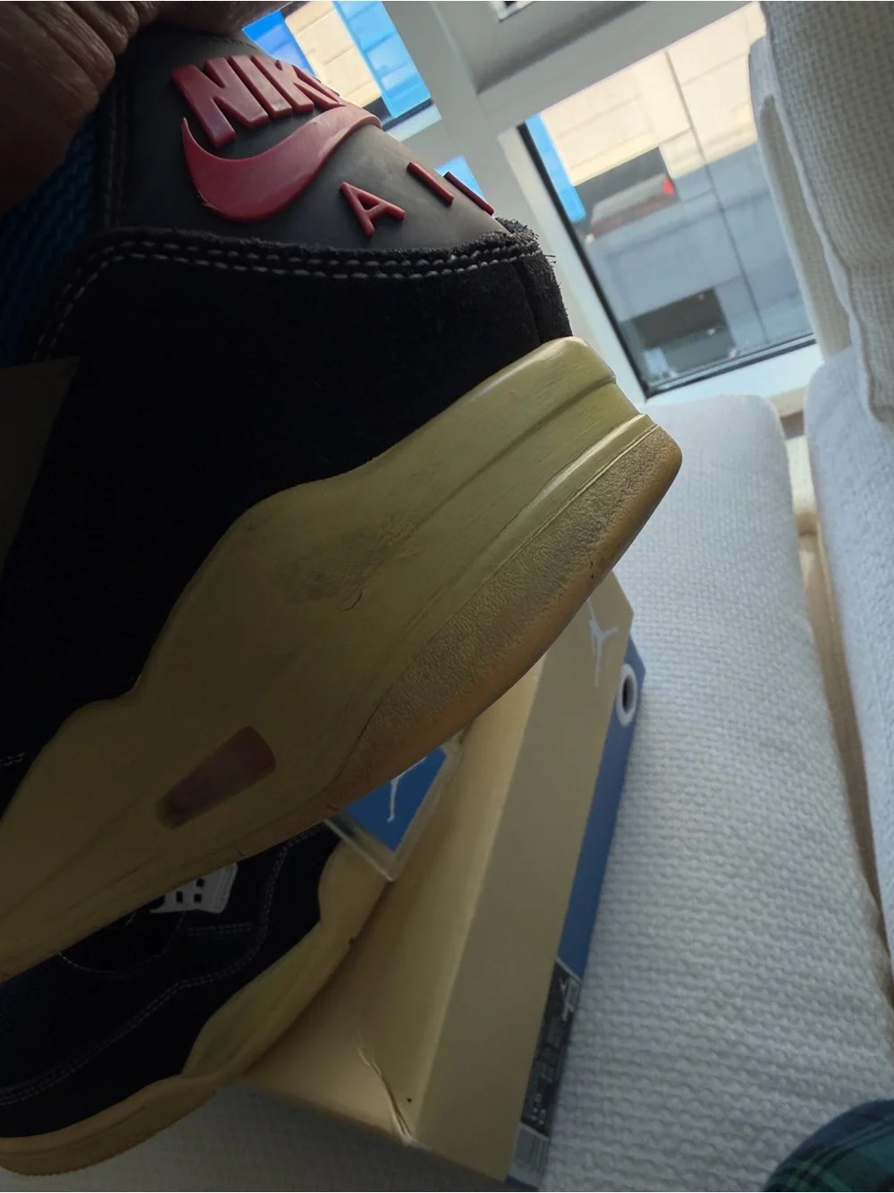 Jordan Kids Retro Sneakers in Navy, Blue and Cream